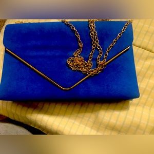 Velvet royal blue purse